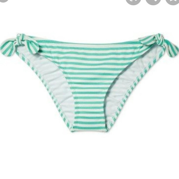 Shade & Shore Women's Textured 2 PC Swimsuit M/L - Picture 2 of 4